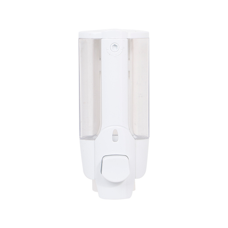 Spot supply two-in-one wash soap dispenser large capacity shampoo shower gel plastic box manual soap dispenser