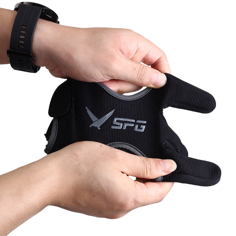 SPG manufacturers new archery three finger guard thickened fingertip traditional recurve bow arrow Mediterranean string gloves