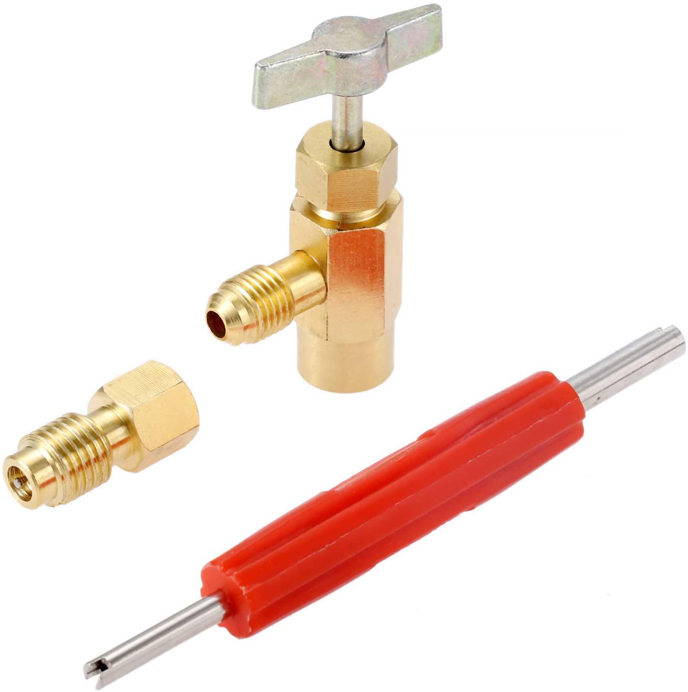 R134a bottle opener refrigeration opening valve US gauge 134A US Gauge 1/2Acme cross-border snow bottle opener set