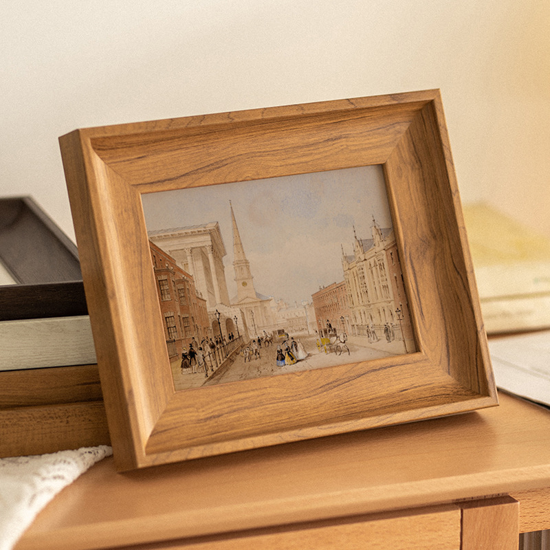 New American retro photo frame table wholesale square 6 inch 7 inch 8 inch 10 inch A4 Art Photo Wall frame