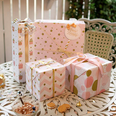 Bright Copper Paper Metal Tender Powder Cute Baby Printing Gold Lover's Birthday Holiday Universal Gift Paper