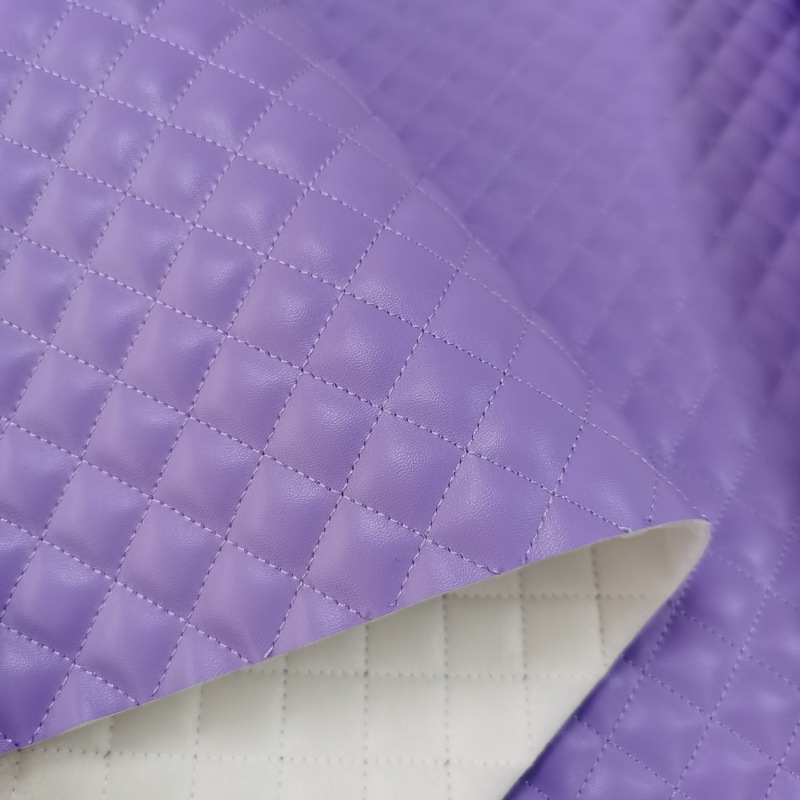 菱格刺繍エンボス革プリント人工皮革羊仔紋ソフトバッグpu皮革生地バッグ家具皮革|undefined