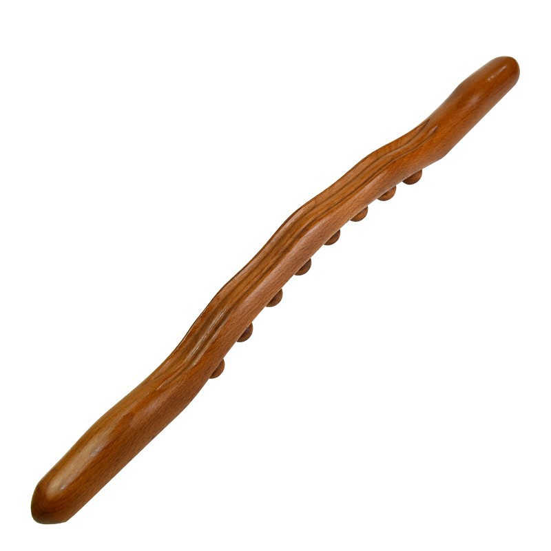 Double Row 20 Bead Bar Full Body Universal 20 Bead Massage Bar Carbonized Beech Bar Bar 31 Bead Dredge Massage