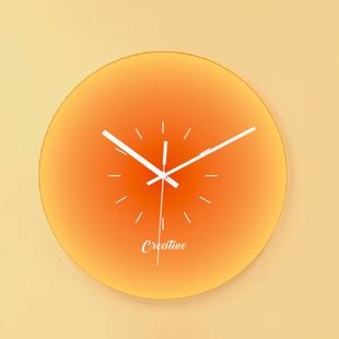 Factory Creative Sunset Glass Clock Hanging Watch Home Hanging Watch Creative Personality Simple Sunset Creative Art Clock
