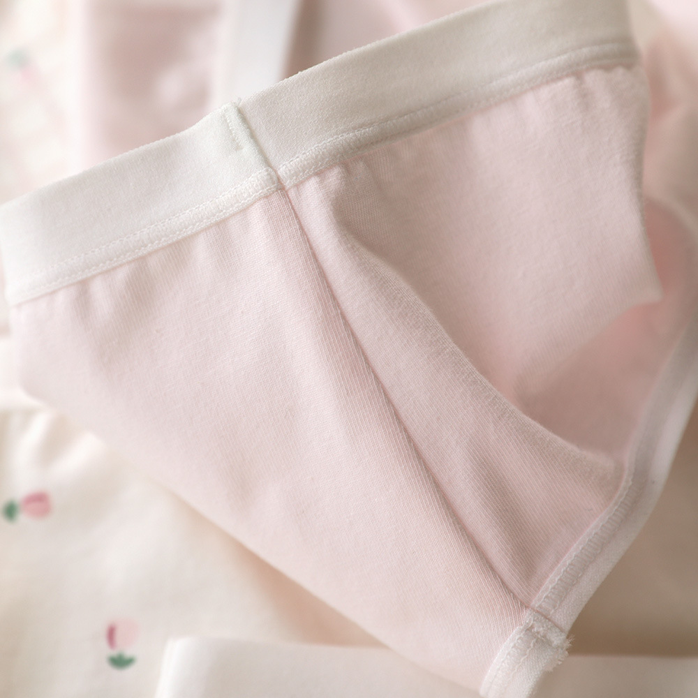 Category A baby cotton underwear women's cotton crotch breathable, soft and skin-friendly 5A antibacterial cotton crotch mid-waist girls' briefs