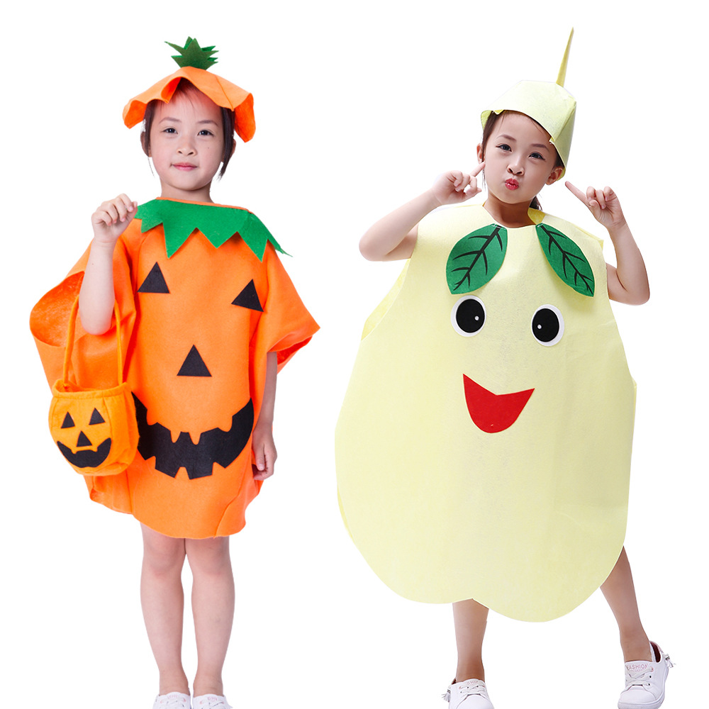Children's Day Fruit Clothing Vegetable Clothes Kindergarten Strawberry Pineapple Grape Pepper Banana Table Performance Clothing