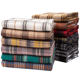 In stock British style yarn-dyed brushed plaid fabric autumn and winter polyester cotton flannel plaid casual shirt pants fabric