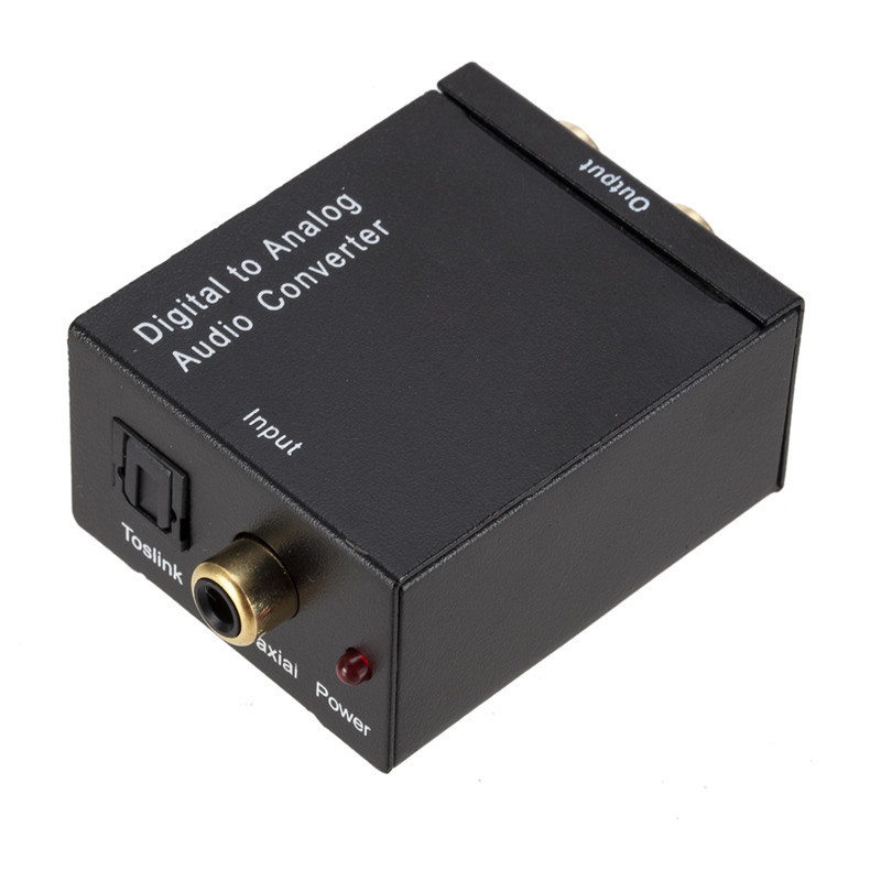 Fiber/coaxial to analog audio decoding converter spdif to Lotus coaxial/digital fiber to analog