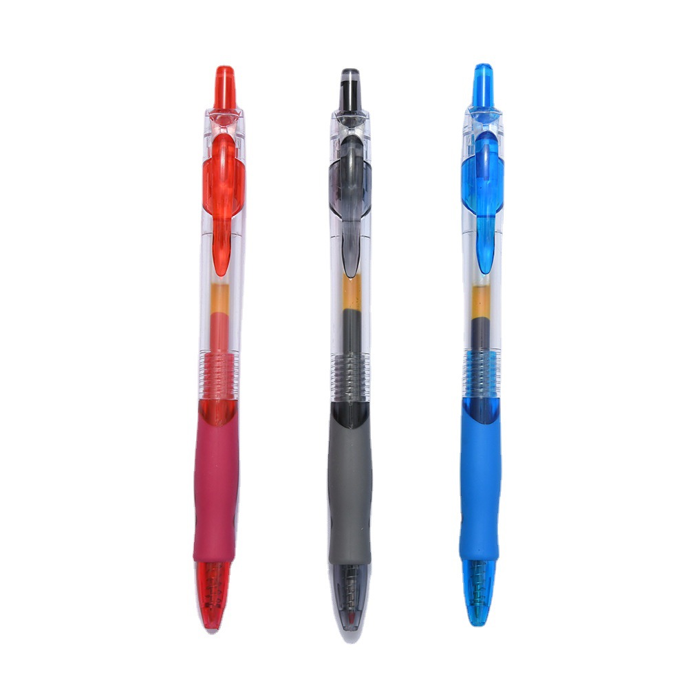 1008 press gel pen press pen black red sign pen office supplies student stationery wholesale