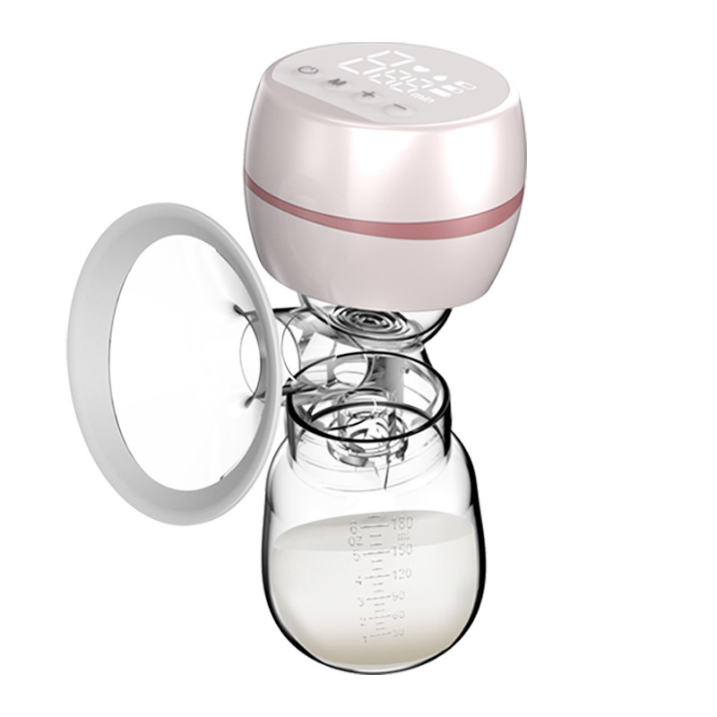 Electric breast pump automatic integrated large suction pregnant women milking breast milk massage breast pump portable