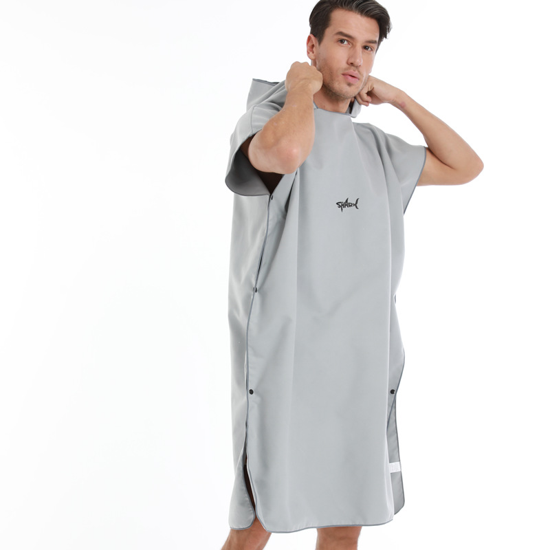 Landscape Simple Wind Speed Dry Swimming Bath Towel Cloak Surfing Diving Changing Bathrobe Hooded Men's Bath Towel