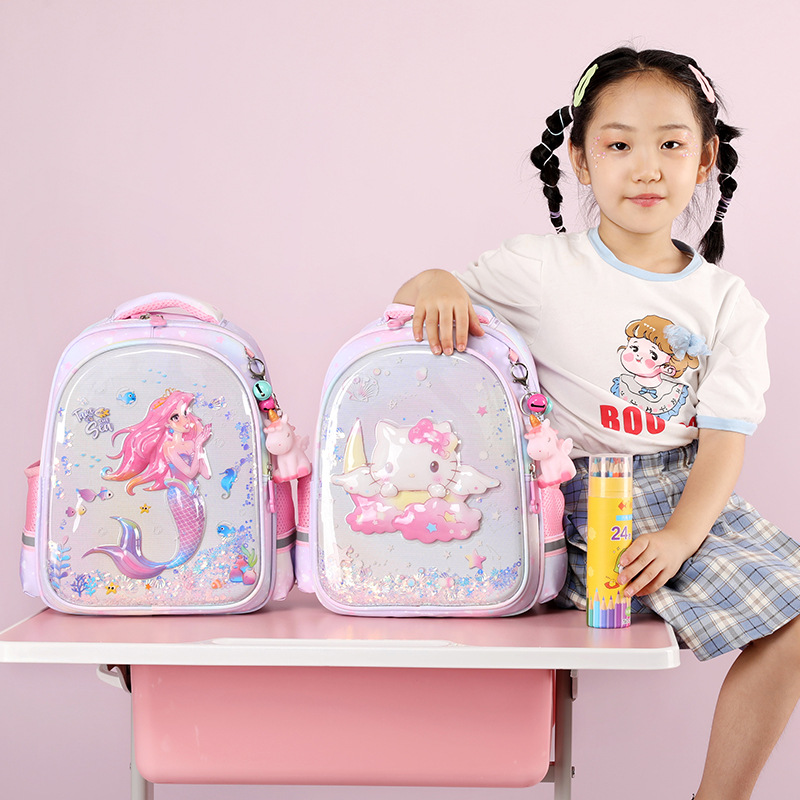 New children's bag cartoon schoolbag fashion printed children's bag large capacity kindergarten backpack wholesale