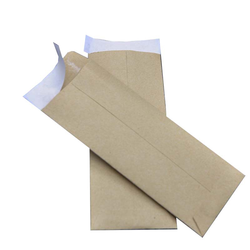 Factory wholesale yellow kraft paper envelope small size double-sided adhesive envelope bag thickened self-adhesive small envelope file bag
