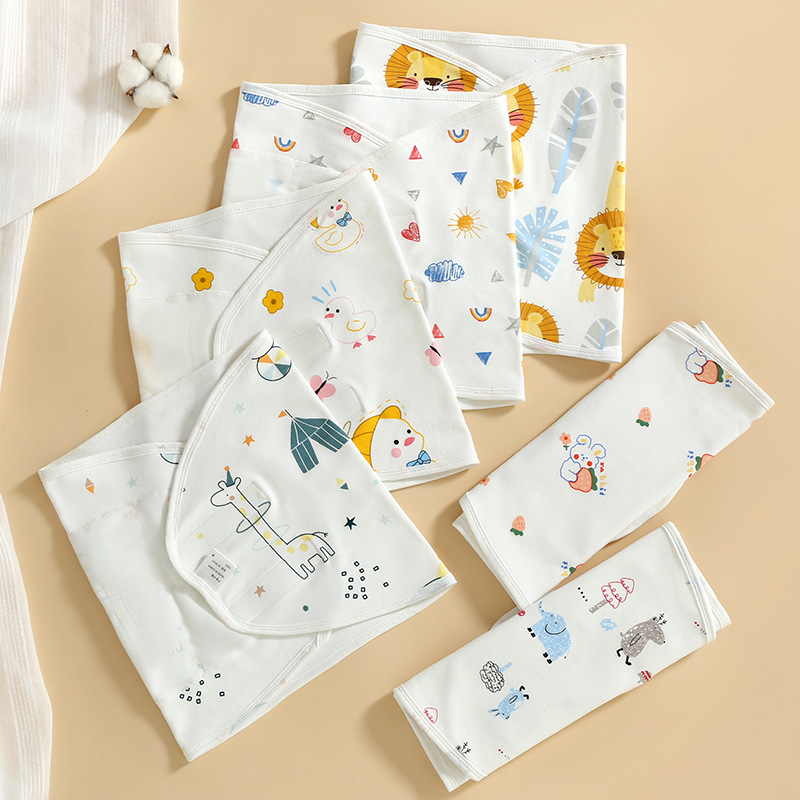 Baby anti-shock sleeping bag swaddling towel strap sleeping artifact baby newborn bag towel anti-shock spring and summer wholesale