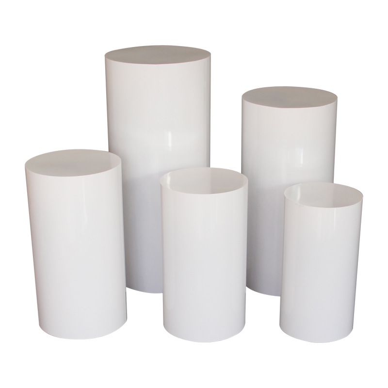 New Wedding Props Iron Cylindrical Dessert Table Wedding Birthday Party Decoration Window Cake Table Round Table