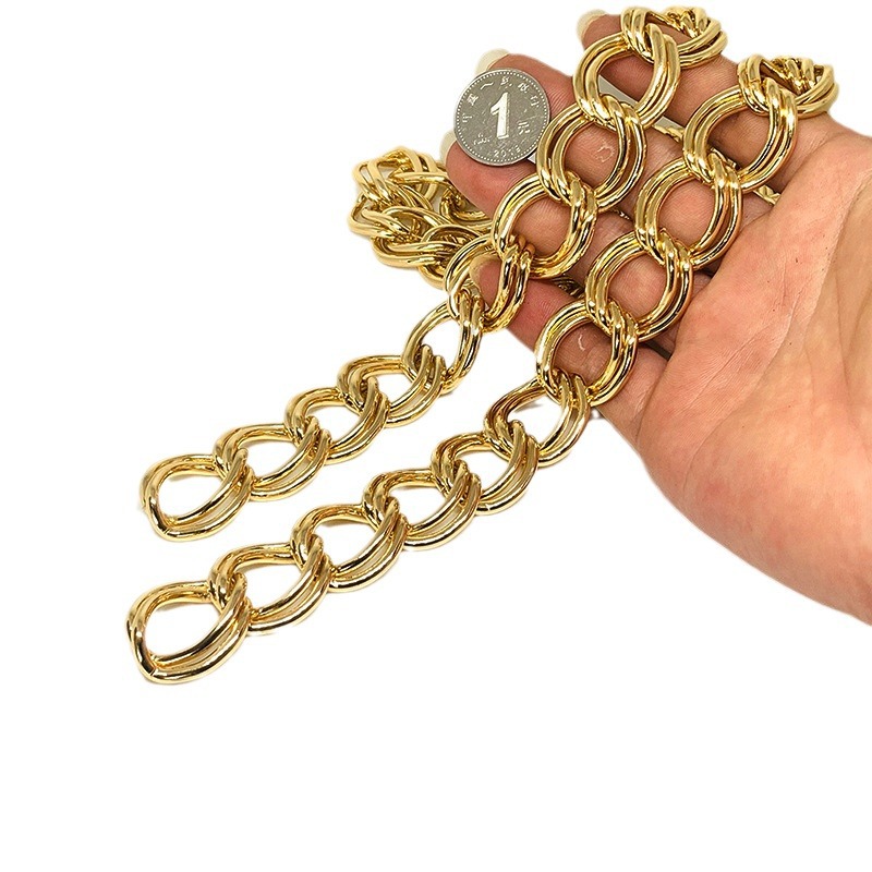 Spot supply non-fading aluminum chain clothing decorative chain DIY bag chain pendant crossbody shoulder chain