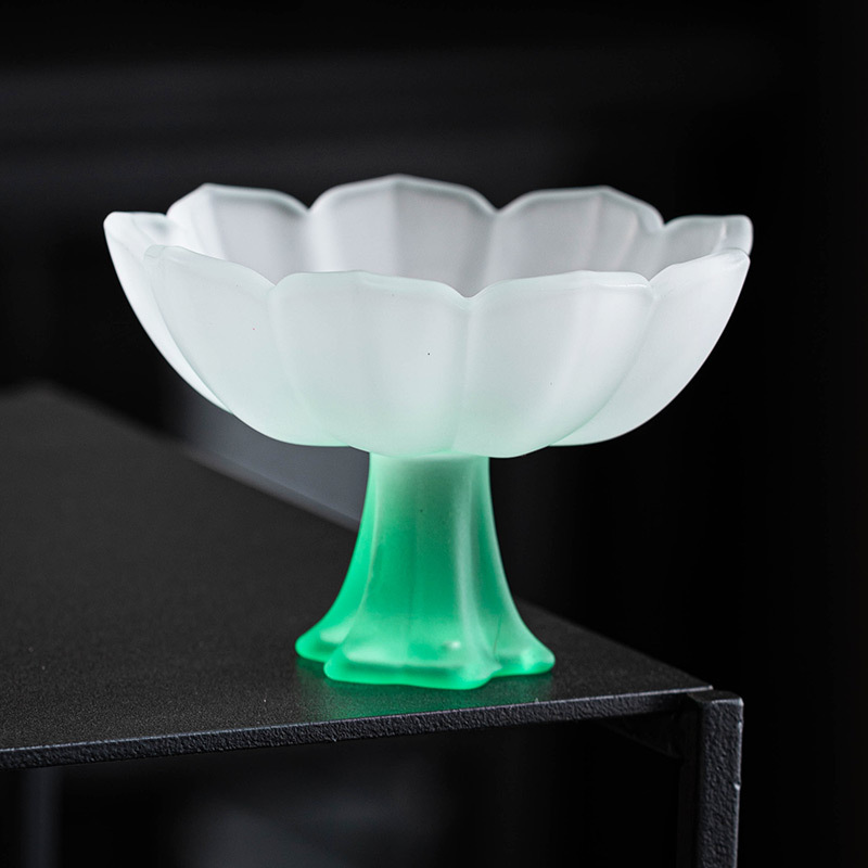 Glazed pastel color high foot Cup high foot cup tea tasting cup fragrant cup rice wine shochu Cup light luxury high appearance value Master Cup