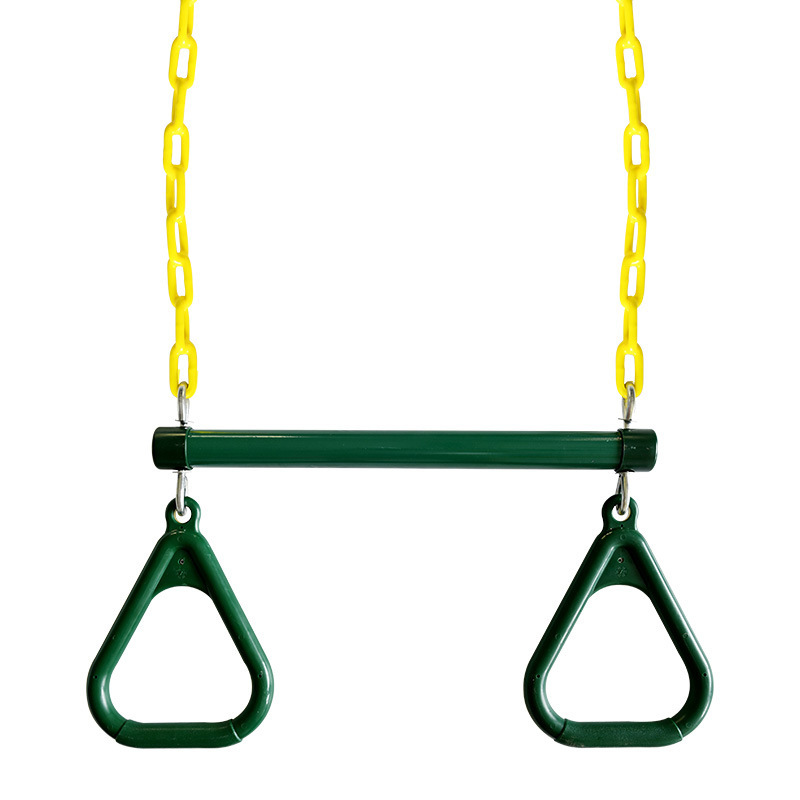 Amazon trapezoid Swing Swing Rod hanging ring Children fitness ring swing suit accessories with lock heavy monkey stick
