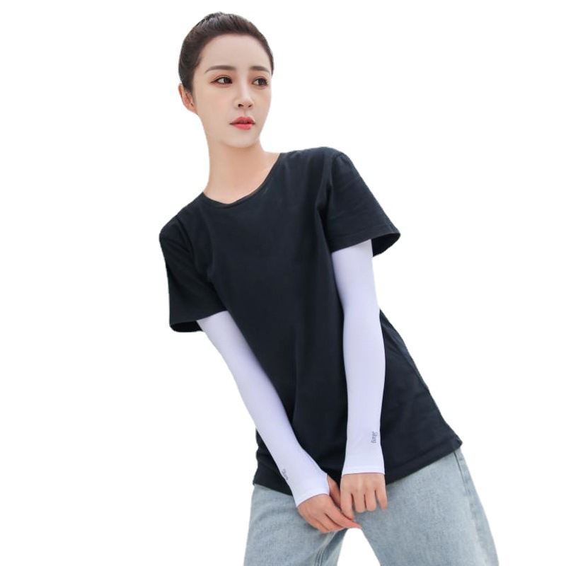 Upgraded Ice Sleeve Men's and Women's Summer Arm Protection Ice Silk Sun Protective Sleeve Gloves Outdoor Ice Sleeve UV Protection Thin Gloves