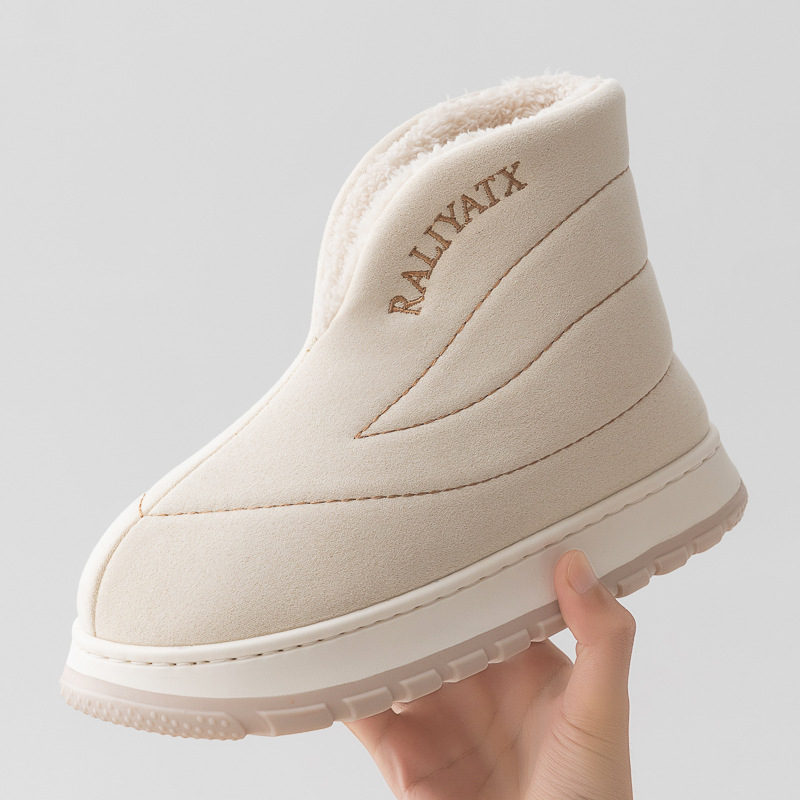 New winter couples high state cotton slippers women wear home indoor warm non-slip cotton shoes cotton boots wholesale
