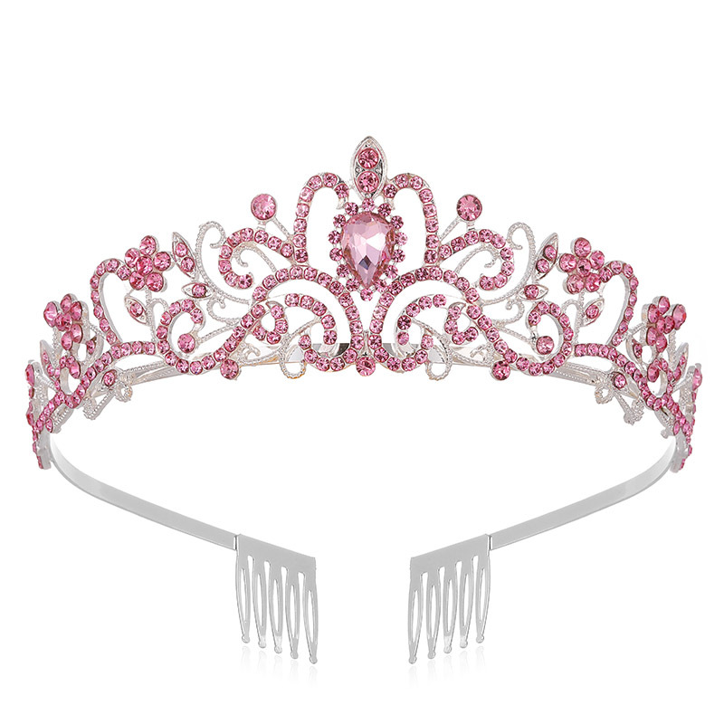 New rhinestone crown bridal headwear, European and American style wedding accessories, Korean style versatile crown headband, wedding accessories
