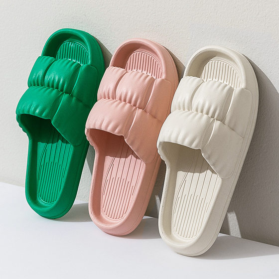 In stock new style slip-on slippers for women Summer thick-soled couple indoor home home eva sandals for outerwear wholesale