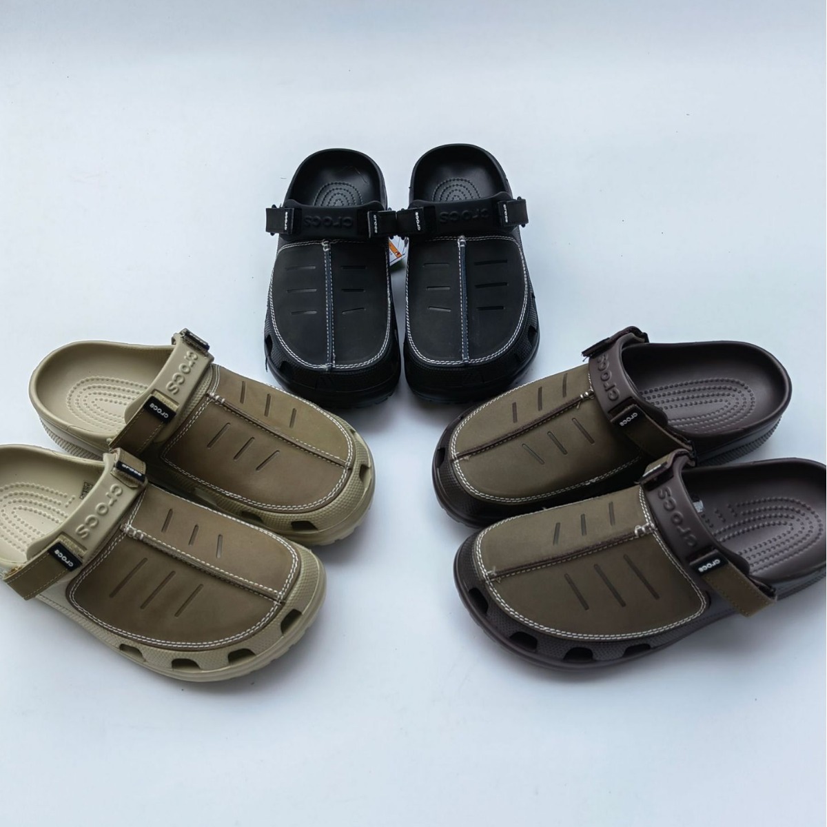 Factory direct new hole shoes Yoken three generation real cowhide upper men's leisure beach business Kroger