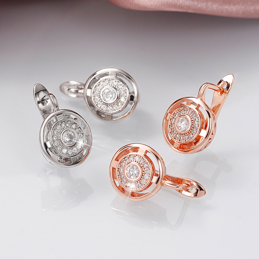 Gioielli unisex Moda moda orecchini zircone multicolore temperamento orecchini cristallo gioielli_voghion.com