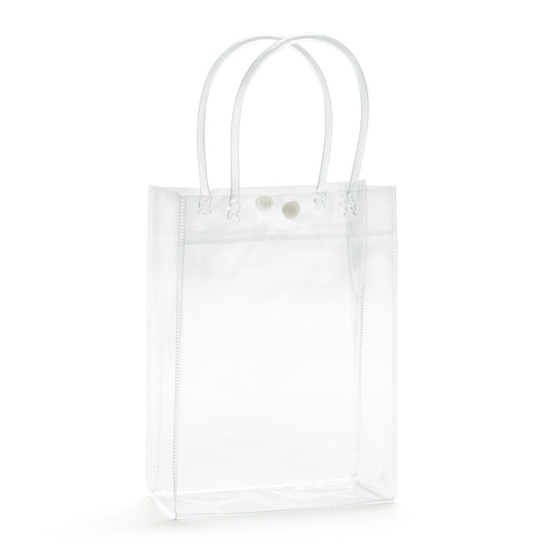 Stall Internet Red Transparent Handbag Plastic Bag Valentine's Day Tanabata Wedding Gift Bag Wholesale Portable