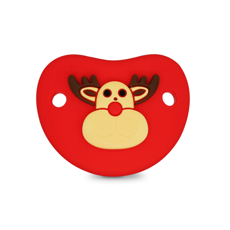 Baby's full silicone pacifier Amazon popular thumb Baby Funny pacifier weaning artifact