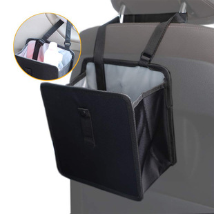 Production car trash can storage net pocket hanging trash can rear seat storage box waterproof trash can storage bag