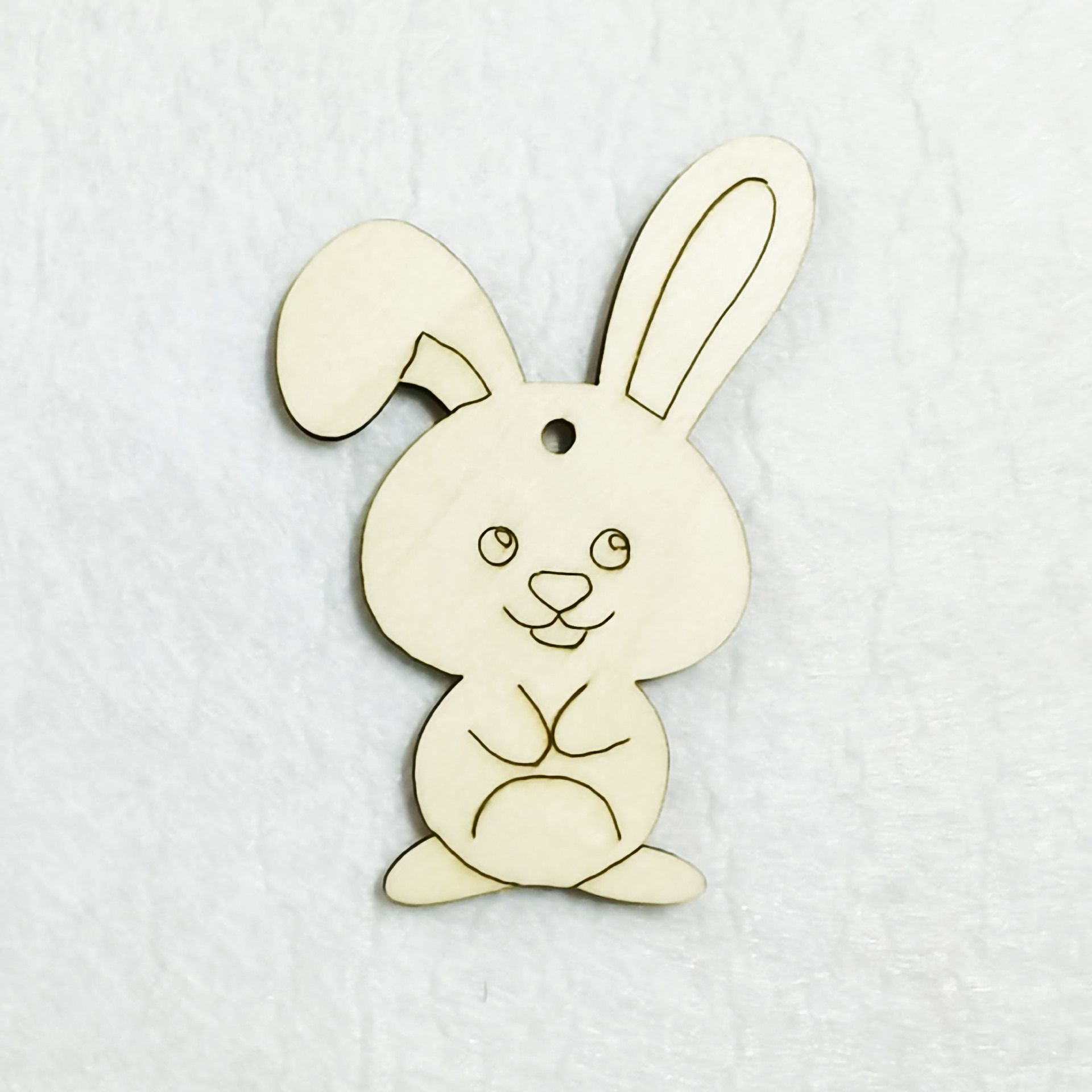 New Wooden Jesus Resurrection Decorative Hanging Wooden Rabbit Eggs Easter Crafts Hanging Ornaments Factory Outlet