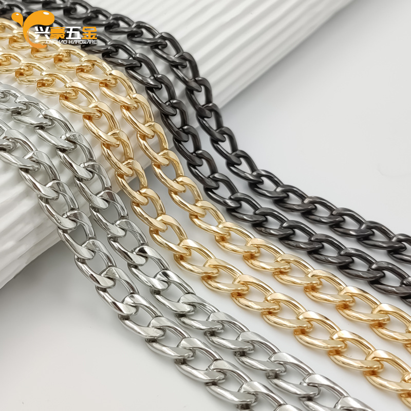 Bag chain clothing bag accessories chain woven bag replacement chain bag shoulder strap metal oblique cross-border nk flat bag chain