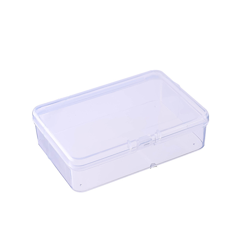 Plastic Box PP Box Transparent Rectangular Box Hardware Element Box Nail Art Storage Box Jewelry Desktop Storage Box