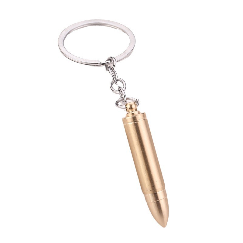 Brass whistle hollow small gourd bullet ear pick keychain outdoor survival portable bag pendant wholesale