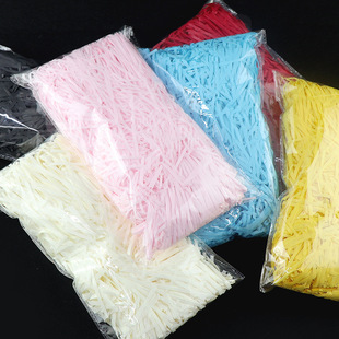 50g color raffia shredded paper silk factory wholesale candy gift box ceramic filling material paper Silk