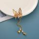 Golden butterfly tassel