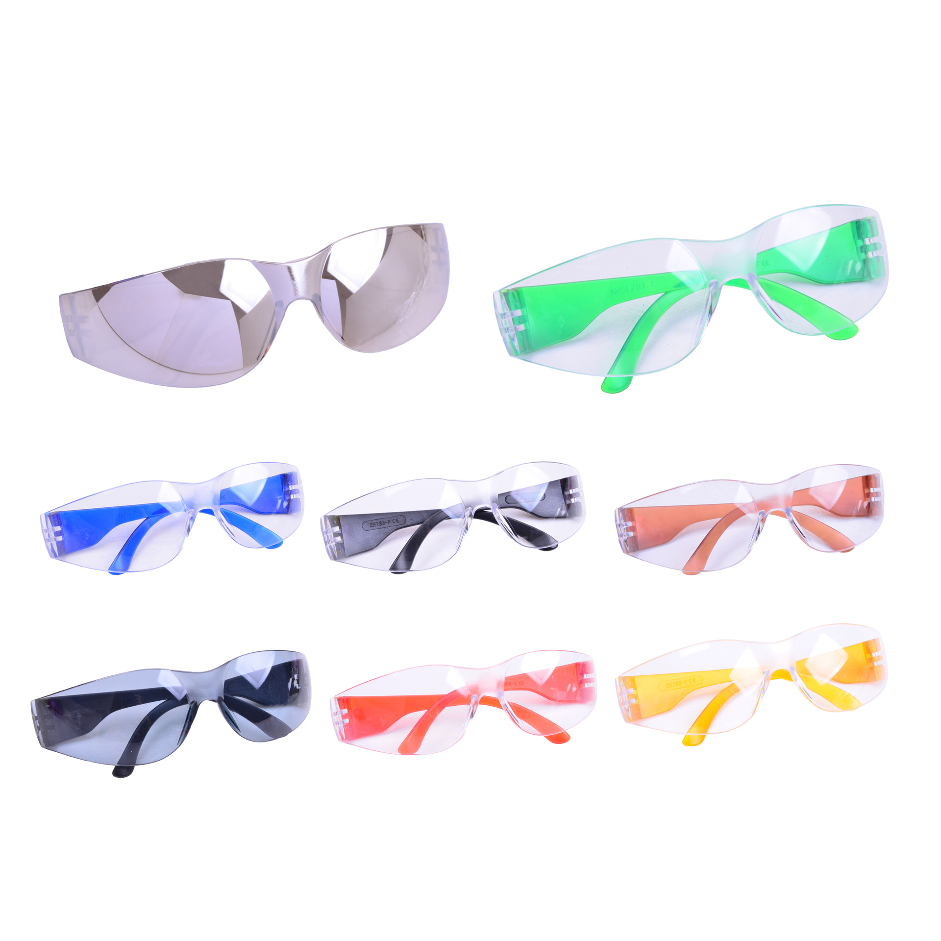 Color enhanced anti-scratch anti-impact goggles dust-proof splash-proof riding industrial experimental goggles