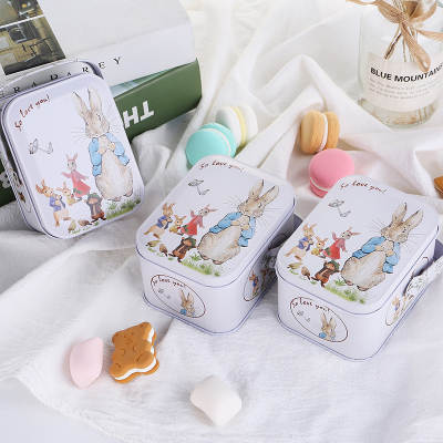 2023 new candy box wholesale hand cans gift box resurrected rabbit tinplate box White Rabbit candy box packaging box