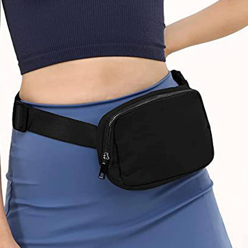 Waist Bag Lulu Same Style Waist Bag Leisure Outdoor Sports Running Chest Bag Crossbody Ins Waist Satchel Men's Chest Bag Trendy