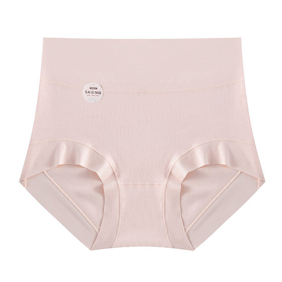5A Grade Xinjiang long-staple cotton high waist underwear women's cotton plus size belly contracting hip lifting seamless cotton antibacterial crotch cross-border
