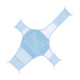 Cross-shaped blue bath net