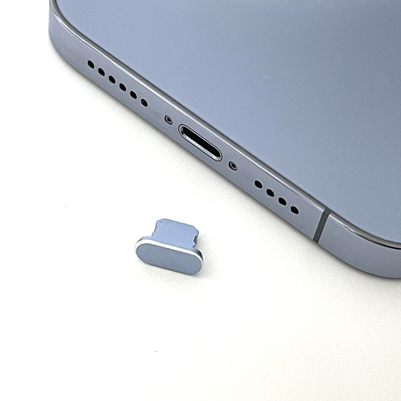 Factory direct mobile phone dust plug for iPhone13Promax Apple USB charging port metal dust