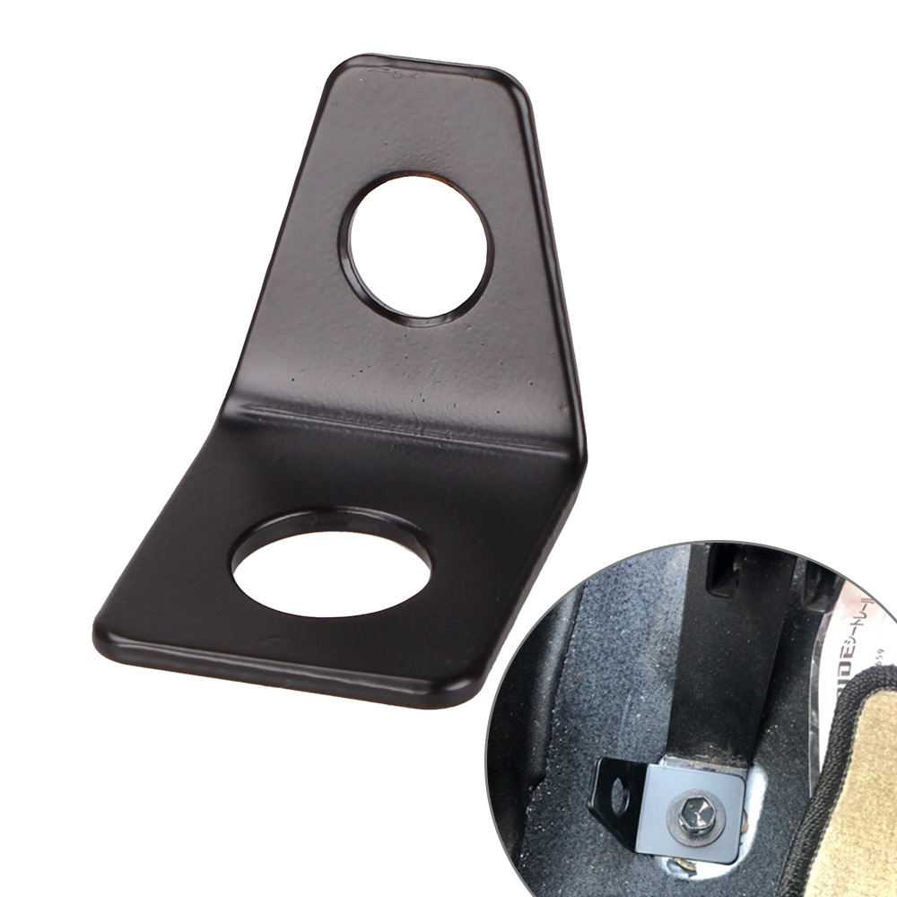 Car modification parts seat belt iron holder 90 degree angle bracket kit L-type mounting bracket