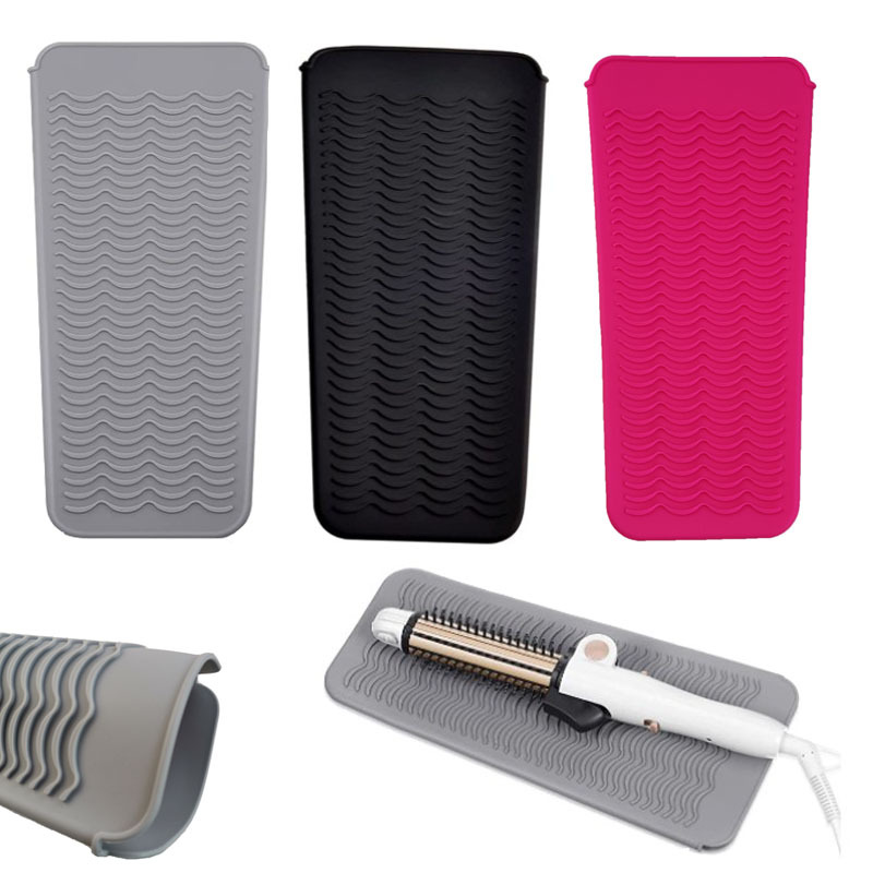 Hair curling rod hair straightener silicone insulation pad hair iron storage bag splint insulation sleeve hairdressing products