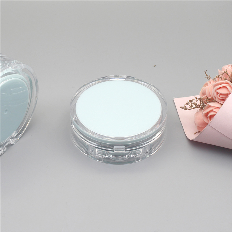 [Spot] round mirror transparent bottom cover light blue liner BBCC cream empty box air cushion box air cushion replacement box