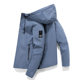 Men's Jacket 2021 Casual Hooded Solid Color Young Men Handsome Three-Dimensional Casual Comfortable Zipper Pocket Top