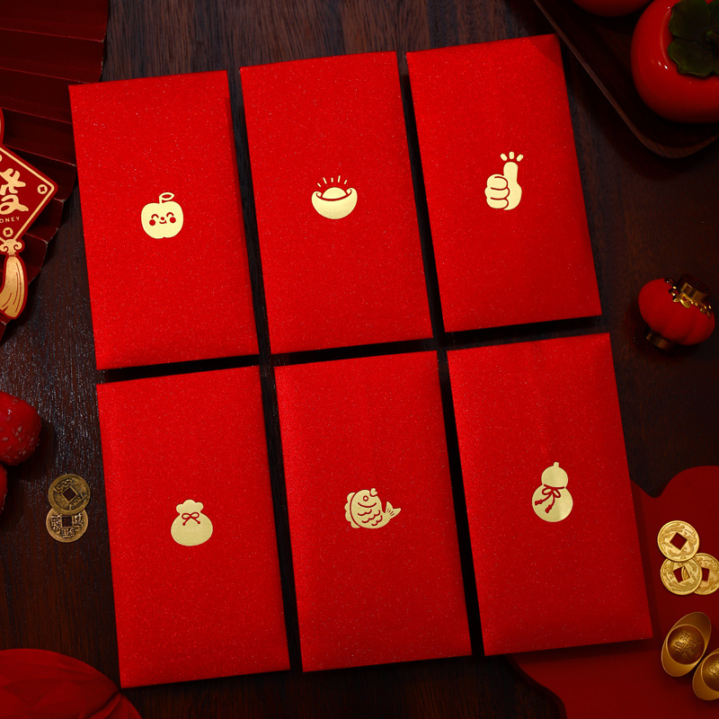 2025 New New Year Spring Festival Year of the Snake New Year Red Bag Personalized Creative Bronzing Leit Seal Custom logo