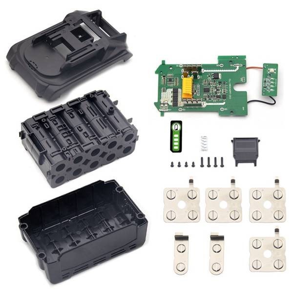 木田18v2 1700電池カバーの代わりに電動工具の金属部品には保護板が含まれています。|undefined