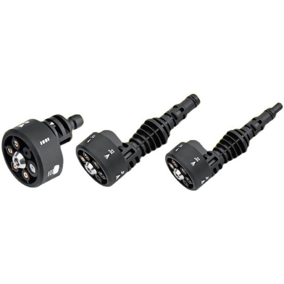 Car washing, agricultural spraying, watering, six-in-one 1/4 quick connection nozzle water pipe high pressure water gun plastic nozzle gun head